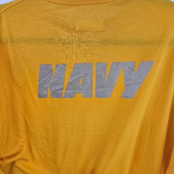 Authentic U.S. Navy Originals Yellow T-Shirt By M.J. Soffe Size Large - Picture 7 of 8